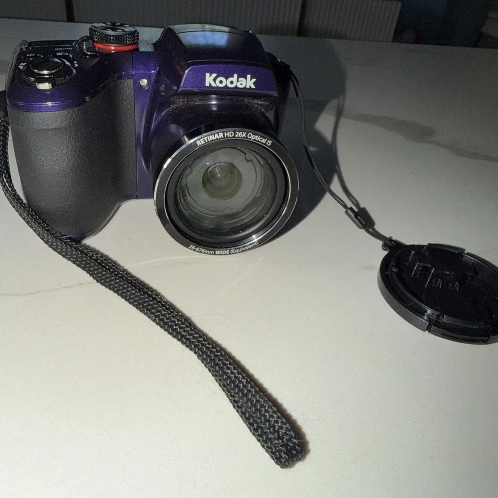 Kodak Easy Share Z 5120 16mp Digital Camera 26x Zoom+8gb SD UNTESTED Purple